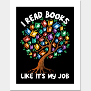 Funny Book Lover Gift for Retired English Teacher Posters and Art